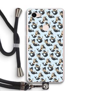 Zeemeermin: Pixel 3 XL Transparant Hoesje met koord