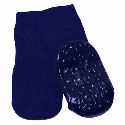 Anti-slip sokken | Kleur: Blauw | Maat: 39 - 42 | Rubberen onderlaag | Wasmachine wasbaar | Able2