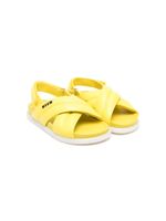 MSGM Kids sandales en cuir à brides croisées - Jaune - thumbnail