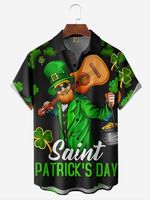 St. Patrick's Day Chest Pocket Short Sleeve Casual Shirt - thumbnail