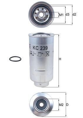 Brandstoffilter KC239D