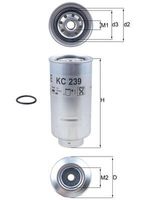 Brandstoffilter KC239D - thumbnail