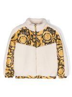 Versace Kids veste à logo imprimé - Tons neutres