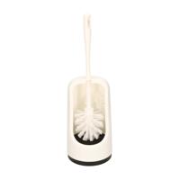 Buemag WC Toiletborstel - met houder en randreiniger - wit - 41 cm - kunststof - Toiletgarnituur