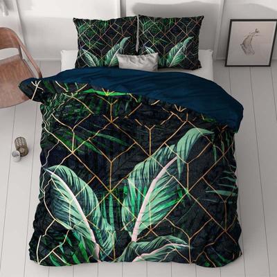 Dekbedovertrek Arisha Eenpersoons (140x200 Cm) Zwart Microvezel Natuur Manilla - Overtrek - 140x200 Cm (Eenpersoons) - Manilla - Dekbed-Discounter.nl