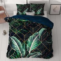 Dekbedovertrek Arisha LitsJumeaux (240x220 Cm) Zwart Microvezel Natuur Manilla - Overtrek - 240x220 Cm (Lits-Jumeaux) - Manilla - Dekbed-Discounter.nl