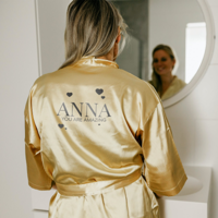 Kimono met naam - Goud Kimono met naam - Goud