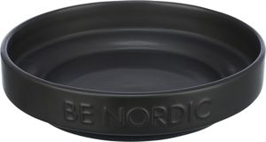 TRIXIE BE NORDIC VOERBAK KAT KERAMIEK / RUBBER ZWART 16 CM