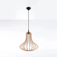 Hanglamp hout e27 Iza fitting 30 cm