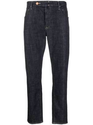 Incotex jean droit à taille mi-haute - Bleu