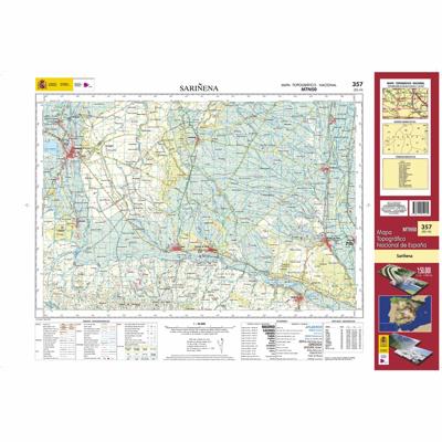 Topografische kaart 357 MT50 Sariñena | CNIG - Instituto Geográfico Nacional1