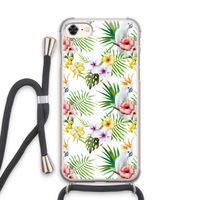 Gele kuif: iPhone 7 Transparant Hoesje met koord