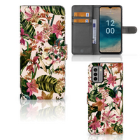 Nokia G22 Hoesje Flowers - thumbnail
