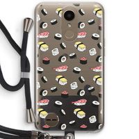 Sushi time: LG K10 (2017) Transparant Hoesje met koord