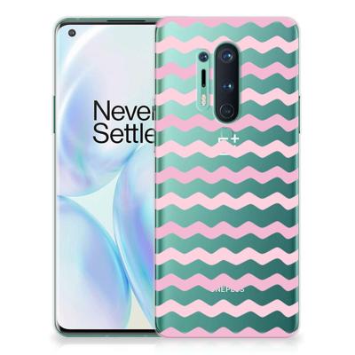 OnePlus 8 Pro | TPU bumper | Waves Roze