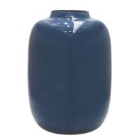 Vase The World Artic M dark blue-grey Ø25 x H35 cm