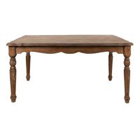 Clayre & Eef Eettafel 151x96x79 cm Bruin Hout Rechthoek Tafel Bruin Tafel