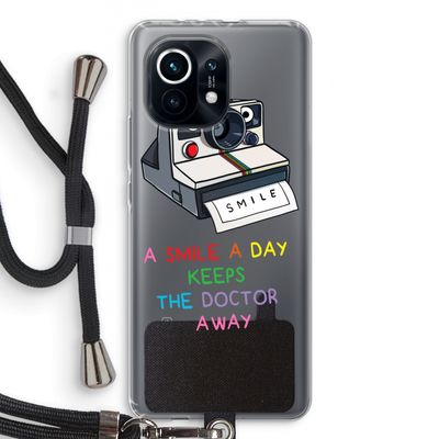Smile: Xiaomi Mi 11 Transparant Hoesje met koord