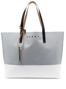 Marni grand sac cabas Tribeca en cuir - Gris