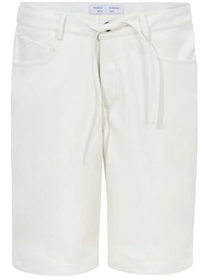 Proenza Schouler White Label bermuda en cuir artificiel - Blanc