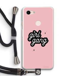 Girl Gang: Pixel 3 XL Transparant Hoesje met koord