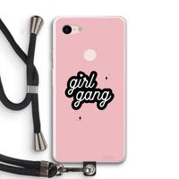 Girl Gang: Pixel 3 XL Transparant Hoesje met koord