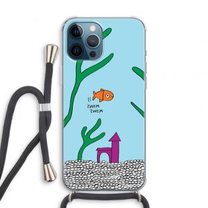 Aquarium: iPhone 12 Pro Transparant Hoesje met koord