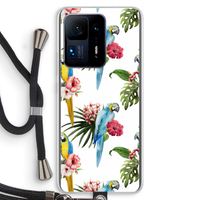 Kleurrijke papegaaien: Xiaomi Mi Mix 4 Transparant Hoesje met koord