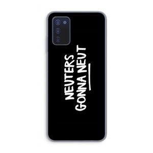 Neuters (zwart): Samsung Galaxy A03s Transparant Hoesje