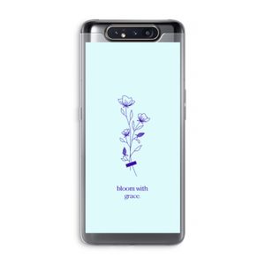 Bloom with grace: Samsung Galaxy A80 Transparant Hoesje