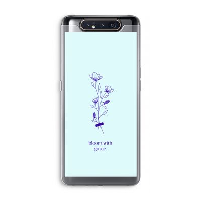 Bloom with grace: Samsung Galaxy A80 Transparant Hoesje