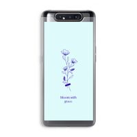 Bloom with grace: Samsung Galaxy A80 Transparant Hoesje