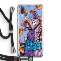 Loot Burger: Samsung Galaxy A40 Transparant Hoesje met koord