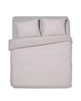 HEMA Dekbedovertrek Katoen 200x200/220 Beige Stiksel (taupe)
