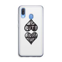 Big butt bigger heart: Samsung Galaxy A40 Transparant Hoesje