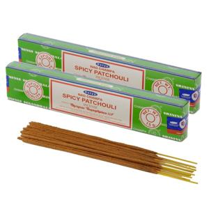 Satya Nag Champa wierrook stokjes Patchouli geur - 30x - Lichaam in balans - Meditatie