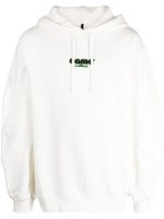 OAMC hoodie en coton à patch logo - Blanc