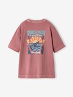 Oversized t-shirt voor jongens van katoen oudroze