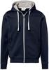 Hakro 455 Hooded jacket Bonded - Blue/Silver - XS