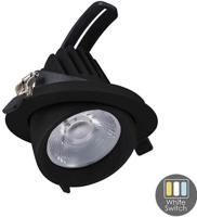 Enzo Cct led downlighter zwart 30w banaan model 45gr. tri-white - led2385