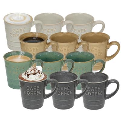 Secret de gourmet Koffiemokken - 12x stuks - 200 ml - kleuren gemixt Secret de gourmet Koffiemokken - 12x stuks - 200 ml - kleuren gemixt
