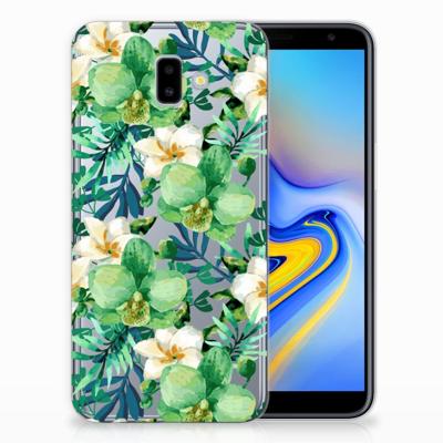 Samsung Galaxy J6 Plus (2018) | TPU Case | Orchidee Groen Samsung Galaxy J6 Plus (2018) | TPU Case | Orchidee Groen