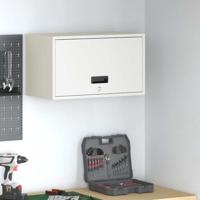 Wandkast voor Garage Wit 60 x 33 x 35 cm Poedercoating staal