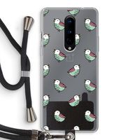Vogeltjes: OnePlus 8 Transparant Hoesje met koord