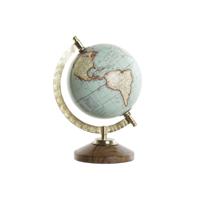 Wereldbol DKD Home Decor Blauw Bruin Gouden Vintage 16 x 12 x 21 cm