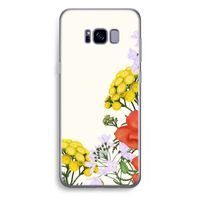 Wilde bloemen: Samsung Galaxy S8 Plus Transparant Hoesje