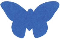 Bouhon plakvorm figuur vlinder, zakje van 400 stuks