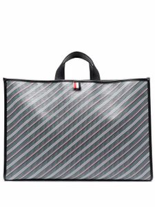 Thom Browne sac cabas à motif monogrammé - Gris