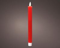 Lumineo Dinerkaars led ribbel 24cm rood 2 st.