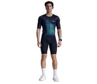 2XU Aero Hex Tri top korte mouw Midnight/Cool Matcha Heren